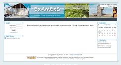 Desktop Screenshot of exam.ecoledubois.fr