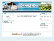 Tablet Screenshot of exam.ecoledubois.fr